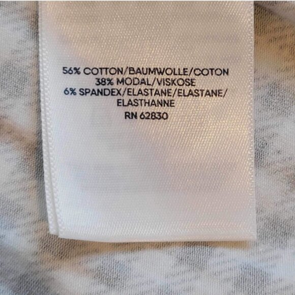 Lands End Dress Black White Gingham Check Tiered V-Neck Jersey Knit Size Small - Picture 5 of 8